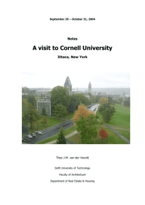 A visit to Cornell University