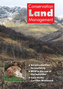 An introduction to rewilding Wild in the eye of the beholder Case