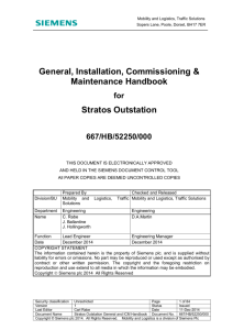 Stratos Outstation Installation and Commissioning