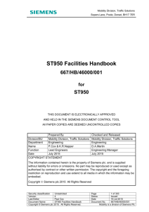 ST950 Facilities Handbook