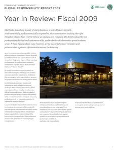 Year in Review: Fiscal 2009