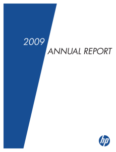 2009 Annual Report - HP | Investor Relations - Hewlett