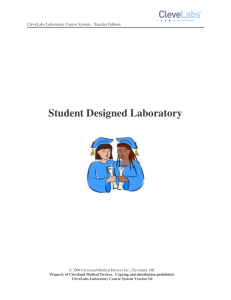 Student Designed Laboratory