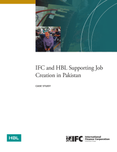 Jobs Study - IFC and HBL Supporting Job Creation in Pakistan
