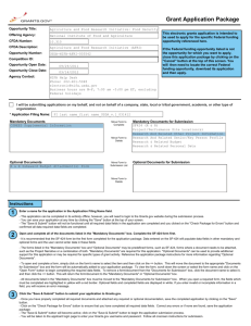 1 Grant Application Package 2 3