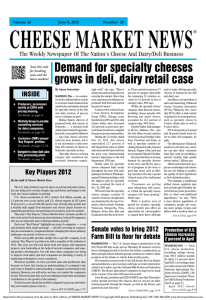 Demand for specialty cheeses grows in deli, dairy retail case