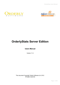 OrderlyStats Users Manual