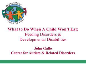 What to Do When A Child Won't Eat: Feeding Disorders