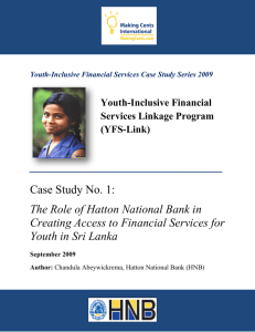 Read more about how Hatton National Bank in Sri Lanka developed