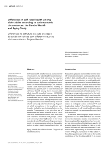 Differences in self-rated health among older adults according to