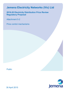 2016-20 Electricity Distribution Price Review Regulatory Proposal