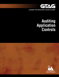 Auditing Application Controls ()