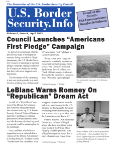 April 2012 Newsletter - US Border Security Council