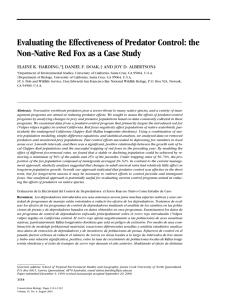 Evaluating the Effectiveness of Predator Control