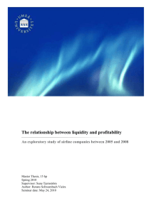 The relationship between liquidity and profitability