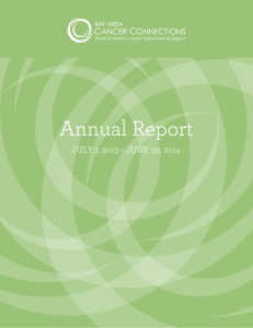 Annual Report - Bay Area Cancer Connections