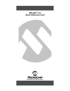 MPLAB C1X Quick Reference Card