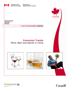 Consumer Trends Wine, Beer and Spirits in China