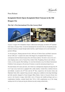 Press Release - Kempinski Hotels