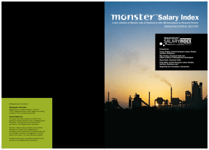 Salary Index - Monster India