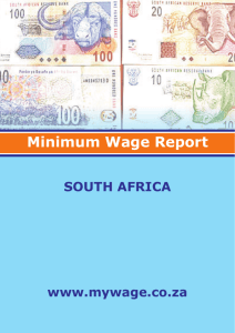 Minimum Wage In South Africa
