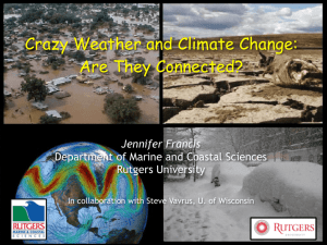 Crazy Weather and Climate Change: Are They Connected?