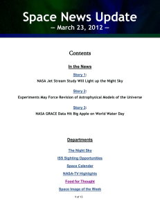Space News Update — March 23, 2012