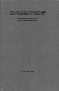 dynamics of pentacoordinated organophosphoruscompounds