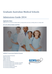 Graduate Australian Medical Schools Admissions Guide