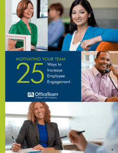 Motivating Your Team: 25 Ways to Increase Employee