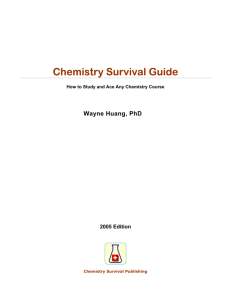 Chemistry Survival Guide