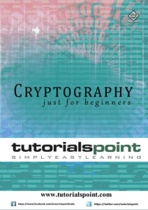 Cryptography Tutorial (PDF Version)