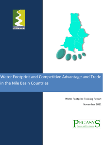 Water Footprint and Competitive Advantage and Trade in the Nile