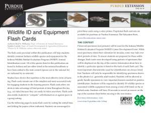 Wildlife ID and Equipment Flash Cards
