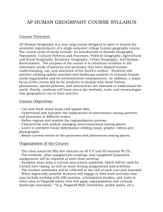 AP Human Geography Syllabus