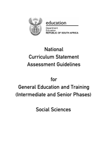 Social Sciences - Department of Basic Education