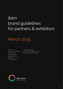 ibtm brand guidelines for partners & exhibitors March 2015