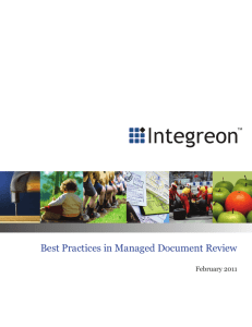 Best Practices in Managed Document Review