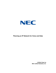 White Paper - Planning an IP Network for Voice and Data