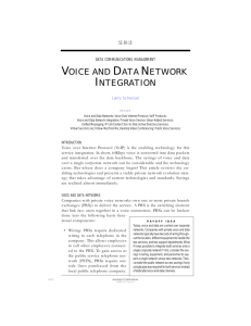 Voice and Data Network Integration