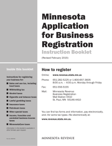 Application for Business Registration