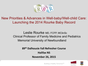 New Priorities & Advances in Well-baby/Well
