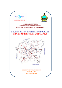 dharwad - Central Ground Water Board