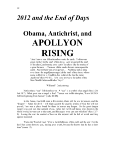 Obama, Antichrist, and APOLLYON RISING