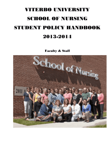 Student Policy Handbook 2013–2014