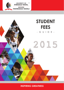 fees booklet 2015.indd - University of KwaZulu