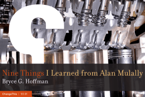 Nine Things I Learned from Alan Mulally