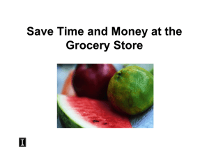 Save Time and Money at the Grocery Store