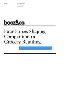 Four Forces Shaping Competition in Grocery Retailing