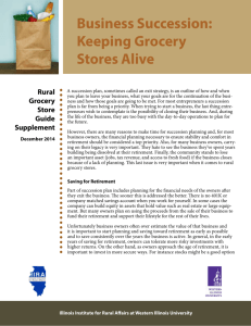 Business Succession: Keeping Grocery Stores Alive